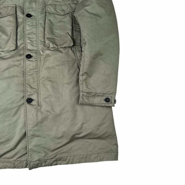 Stone Island Khaki 2019 David TC Primaloft Pea Jacket - XXL