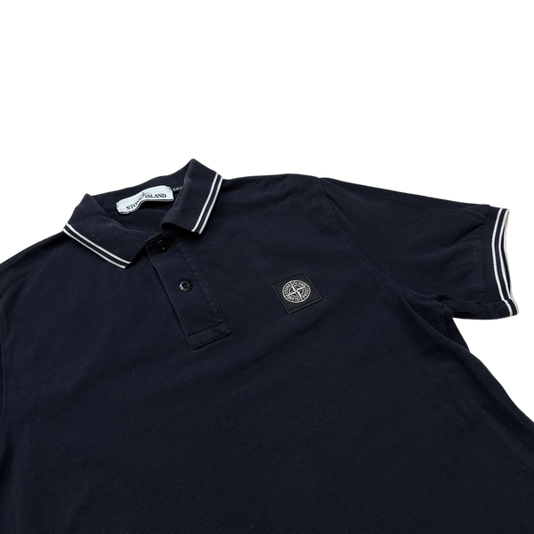 Stone Island Charcoal Polo Shirt - Small