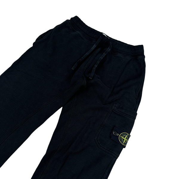 Stone Island 2016 Black Cotton Cargo Joggers - Small