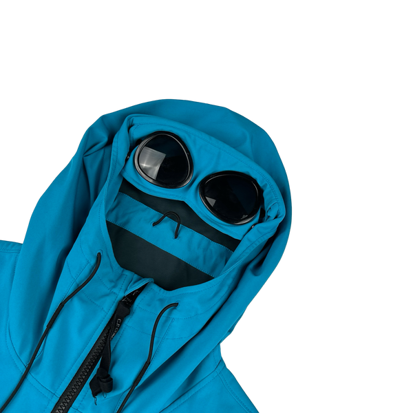 CP Company Blue Soft Shell Goggle Jacket - 3XL