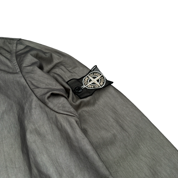 Stone Island 2008 Grey Tyveck Snowflake White Mesh Badge Jacket - Medium
