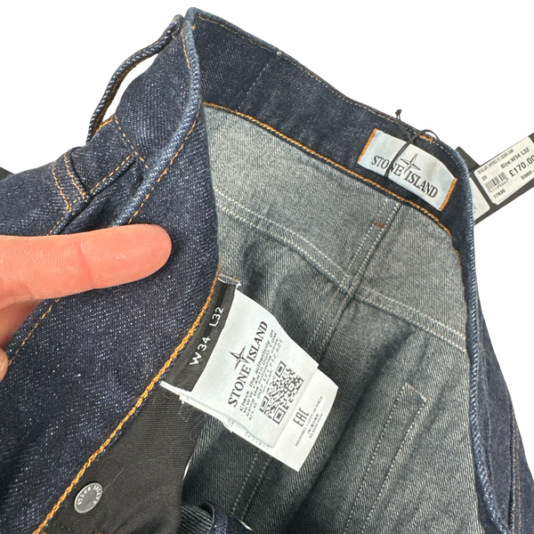 Stone Island 2018 Regular Fit Dark Denim Jeans - 34"