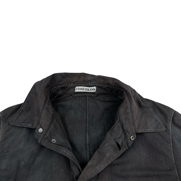 Stone Island 1999 Vintage Cotton Collared Jacket - Medium