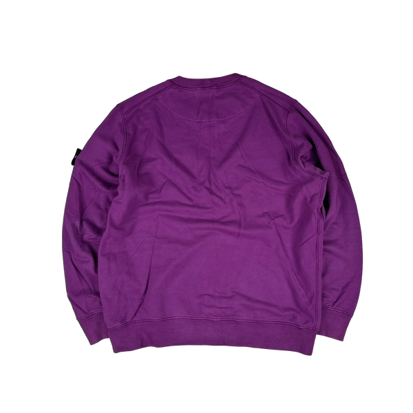 Stone Island 2021 Violet Crewneck Sweatshirt - XXL