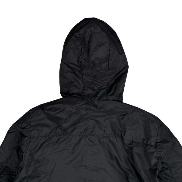 Prada Grey/Black Red Tab Reversible Nylon Windbreaker Hooded Jacket - 3XL