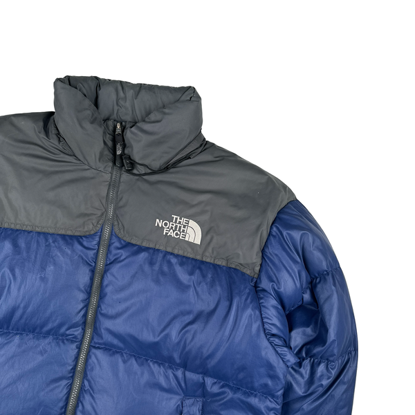 North Face 700 Down Filled Blue & Grey Summit Series Puffer Jacket - Large