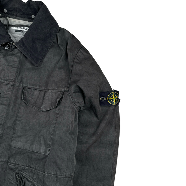 Stone Island 2004 Vintage Lino Flax Nylon Blend Jacket - XL
