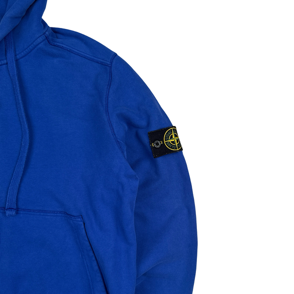 Stone Island Electric Blue 2017 Zipped Hoodie - Large