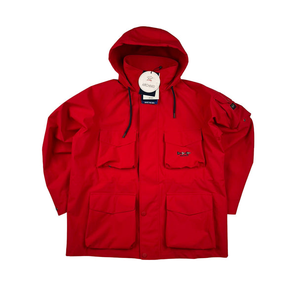 Paul & Shark Field Archive 1989 Red 2000 Save The Sea Jacket - Large