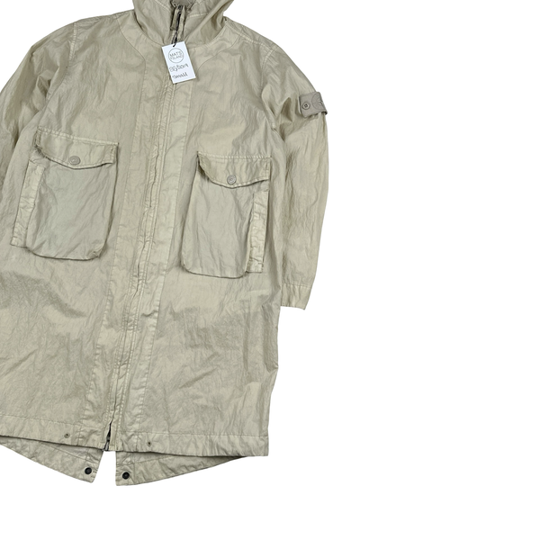 Stone Island 2019 50 Fili Resinata Ghost Parka Jacket - Small