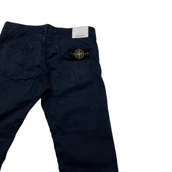 Stone Island Black Slim Fit Chinos - 34"