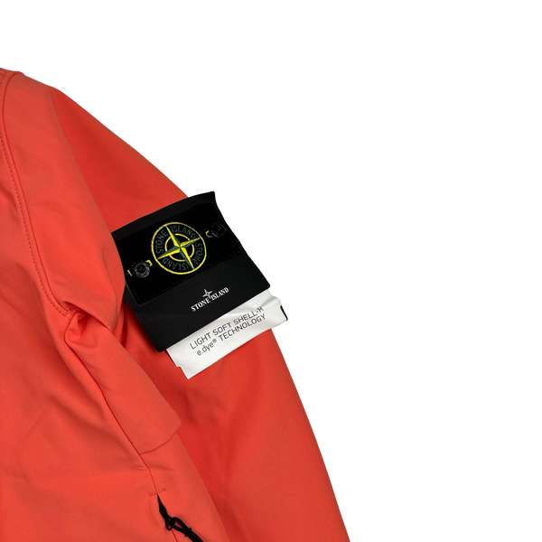 Stone Island 2022 Coral Soft Shell R E Dye Tech Jacket - Medium