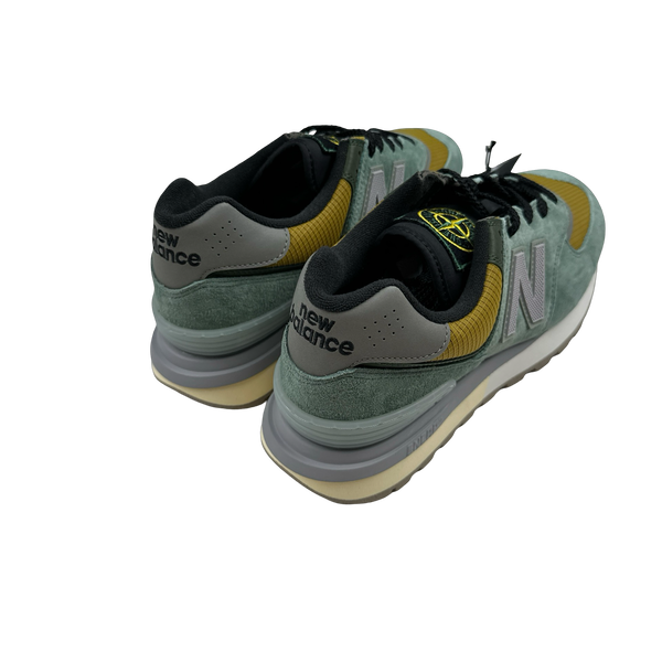 Stone Island x New Balance 574 Green Legacy Trainers - UK 10