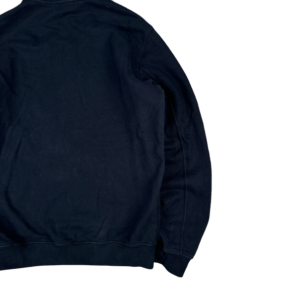 Stone Island 2023 Navy Cotton Zip Up Jumper - Large