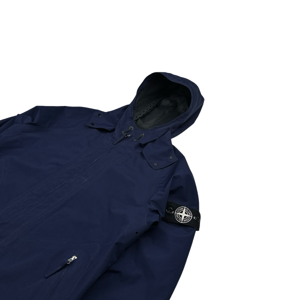 Stone Island 2016 Navy Tank Shield Multi Layer Hooded Jacket - Large