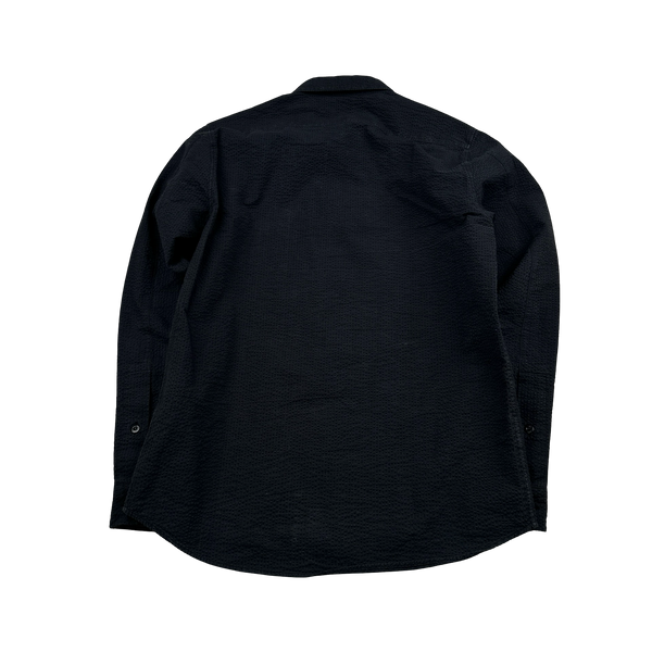 Stone Island 2020 Black 3D Cotton Tela Buttoned Shirt - Small