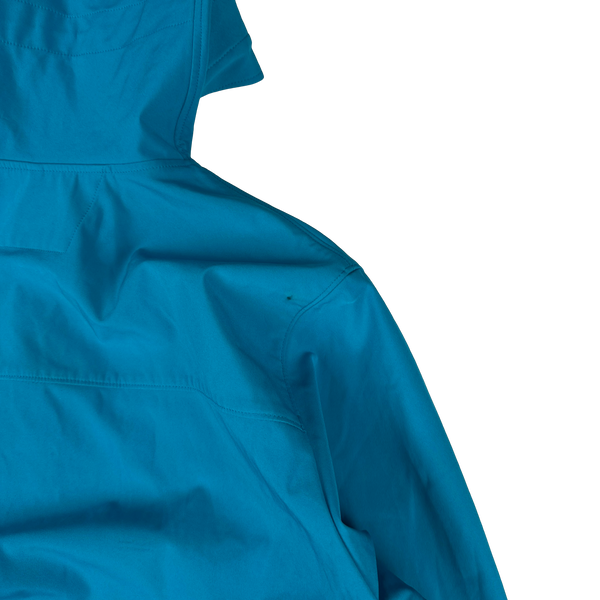 CP Company Blue Soft Shell R Goggle Hooded Zipped Jacket - XXL