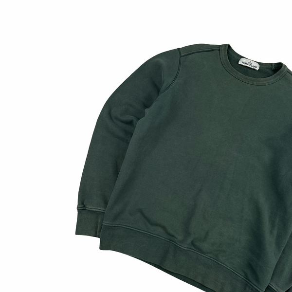 Stone Island 2019 Green Cotton Crewneck - Small