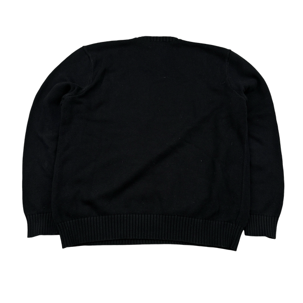 Ralph Lauren Black Knit Crewneck Jumper - Large