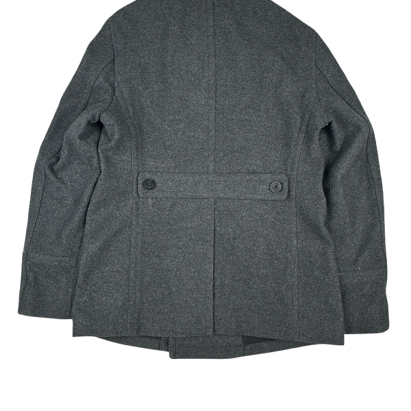 Burberry Brit Navy Nova Check Lined Trench Coat - Large