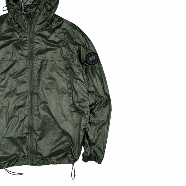 Canada Goose Dark Sage Lightweight Packable Nylon Hooded Jacket - Large