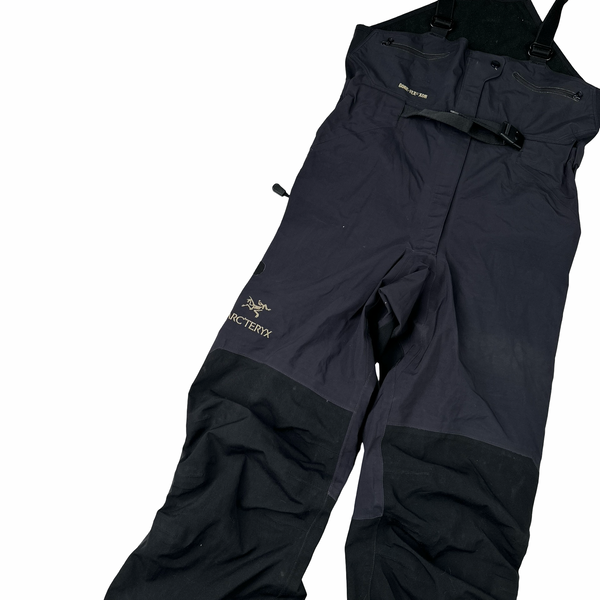 Arcteryx Black Goretex Full Leg Zip Ski Overalls - Small