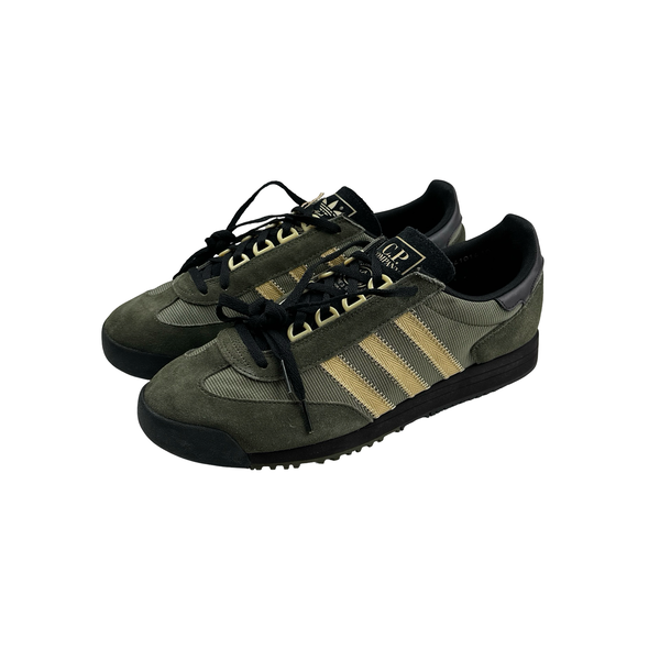 CP Company x Adidas Green/Black Samba Trainers - UK 10.5