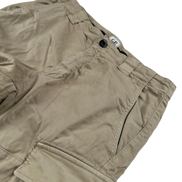 CP Company Tan Ergonomic Fit Cargo Trousers - Small