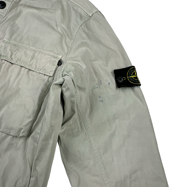 Stone Island 2018 Grey Hooded Overshirt - Large