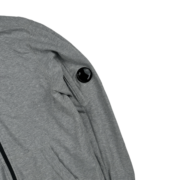 CP Company Grey Lens Viewer Zipped Hoodie - Medium