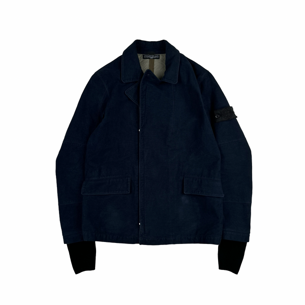 Stone Island 2012 Navy MoleSkin R Shadow Project Jacket - Large
