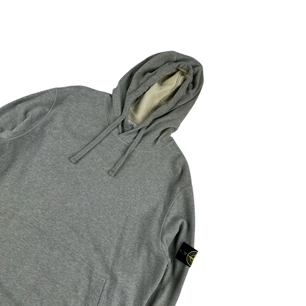 Stone Island 2022 Grey Pullover Cotton Hoodie - XXL