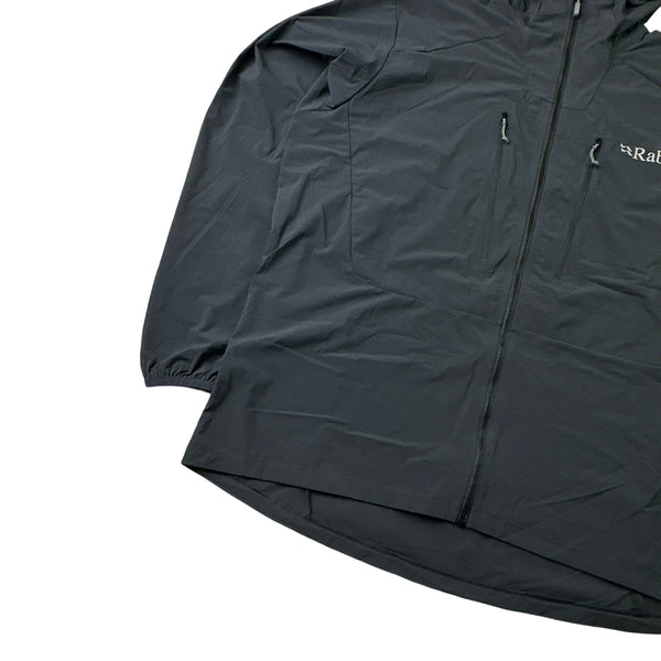 RAB Dark Grey Zipped Lightweight Soft Shell Jacket - XXL