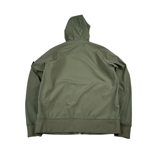 Stone Island 2018 Khaki Light Soft Shell R Jacket - Large