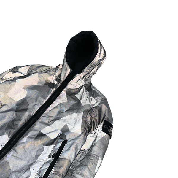 Stone Island 2012 Silver Fleece Lined 30th Anni Camo Reflective