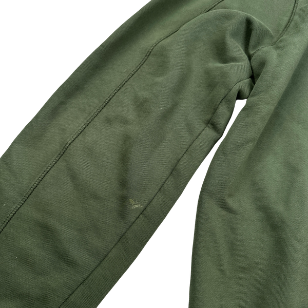 CP Company Green Cotton Zipped High Neck Jumper - XXL