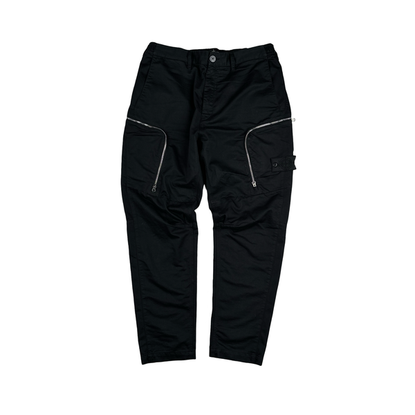 Stone Island Shadow Project 2020 Black Zipped Pocket Trousers Cargos - XL