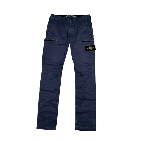 Stone Island 2020 Navy SK Cargo Trousers - 29"