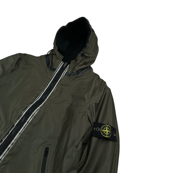 Stone Island 2008 Black Thick Wool Knit Nylon Liner 3 in 1 Jacket - XL