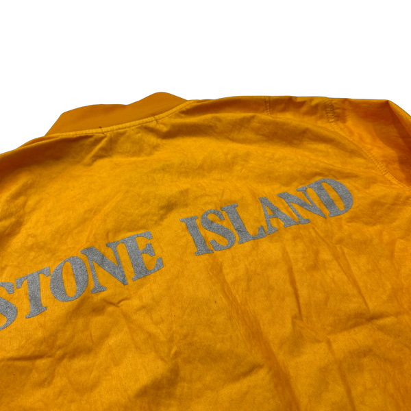 Stone Island 2010 Tyveck Special Edit140n White Mesh Badge Jacket - Medium