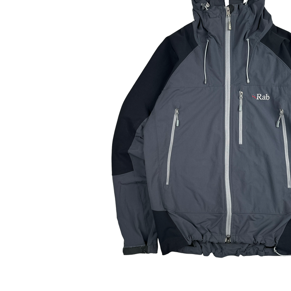 RAB Extreme Black/Grey Zipped Soft Shell Jacket - Medium