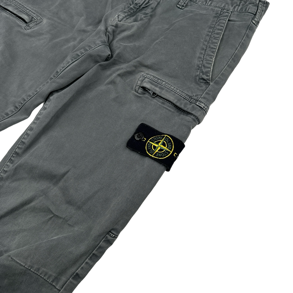 Stone Island 2019 Grey Cotton SK Cargo Trousers - 30"