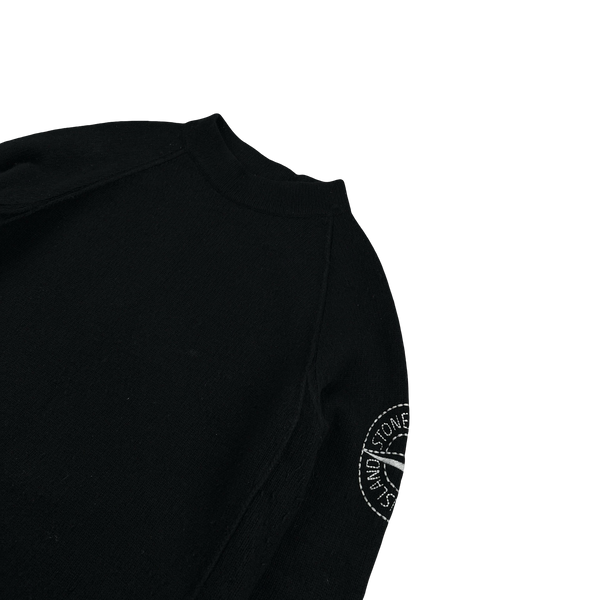 Stone Island 2019 Black Wool Crewneck Knit - XL