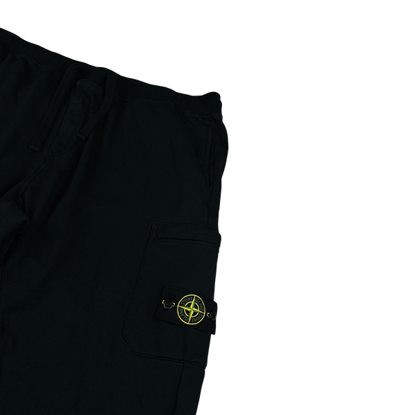 Stone Island 2024 Black Cotton Joggers - 3XL