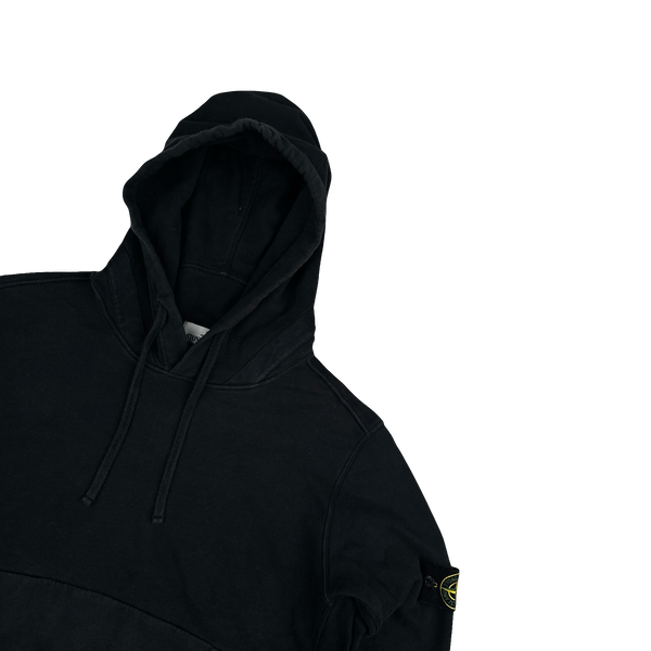 Stone Island 2016 Black Cotton Pullover Hoodie - XXL