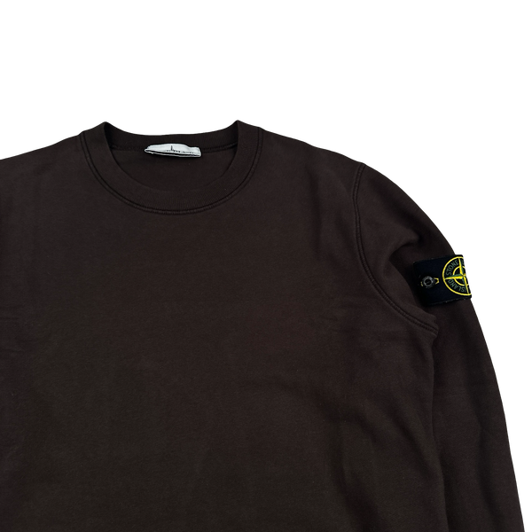 Stone Island 2021 Brown Crewneck Sweatshirt - Small