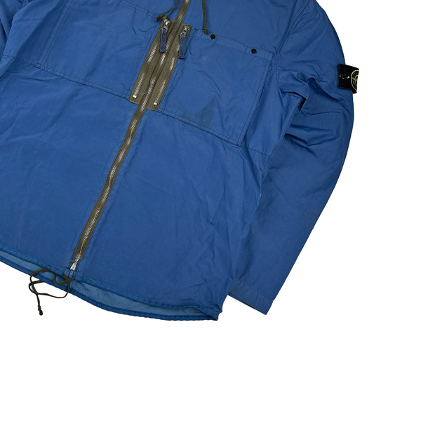 Stone Island 2010 Navy Resin Treated Nylon Jacket - Large