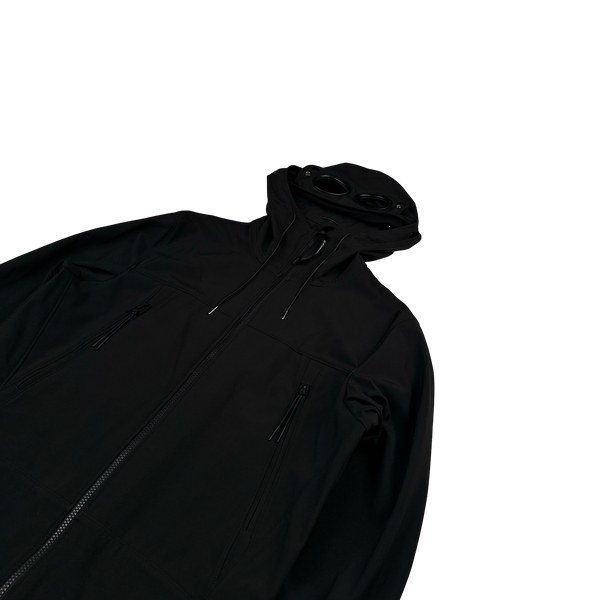 CP Company Black Soft Shell Goggle Jacket - Medium