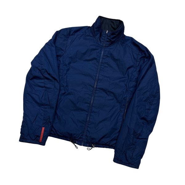 Prada Navy/Blue Reversible Jacket - Large