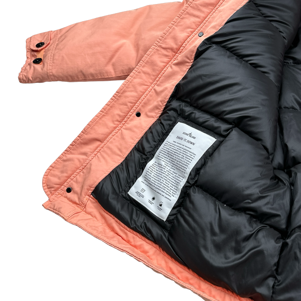 Stone Island 2022 Peach David TC Down Puffer Jacket - Large